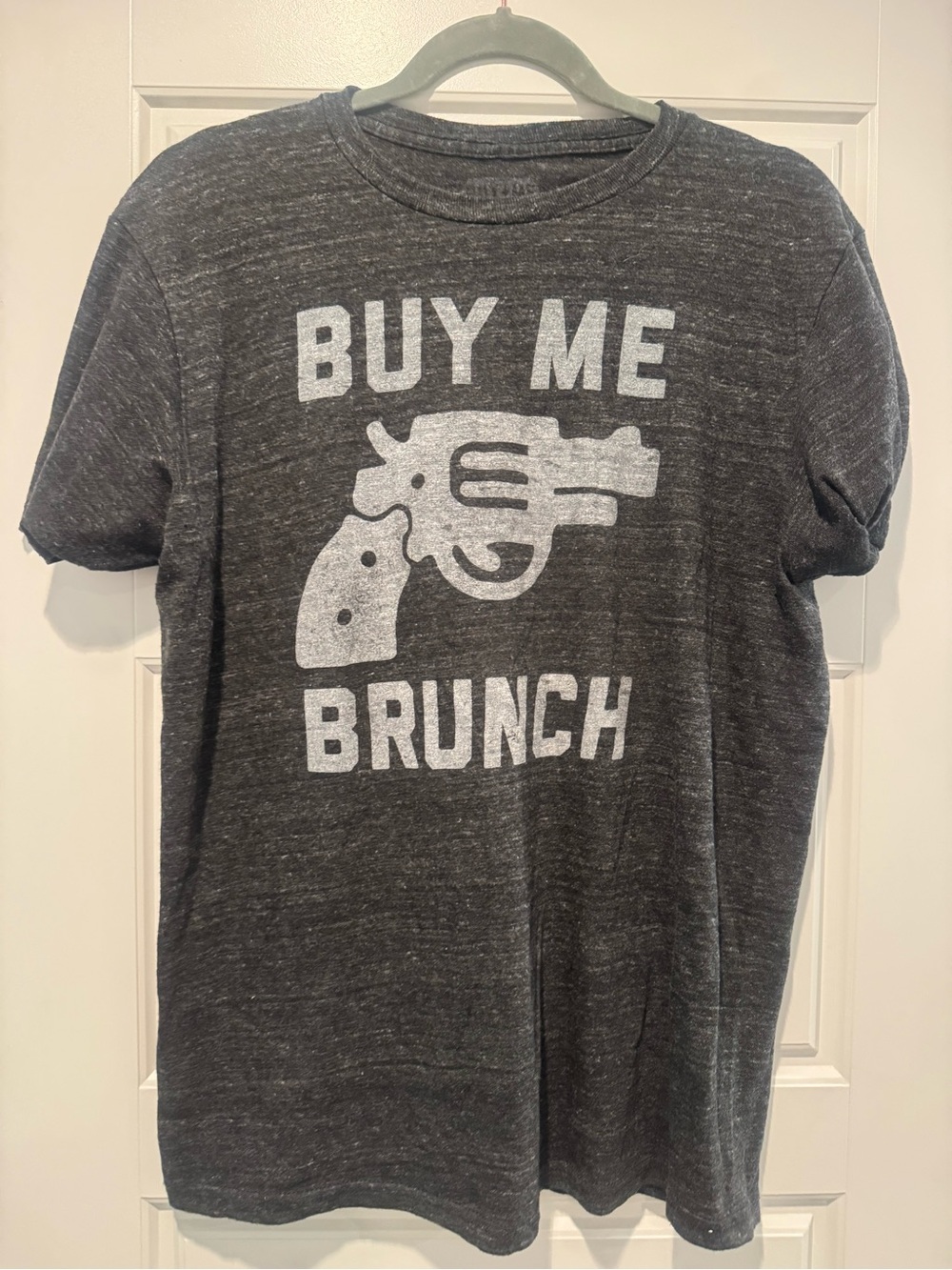 Charcoal 'Buy Me Brunch' Graphic Short-Sleeve Tee